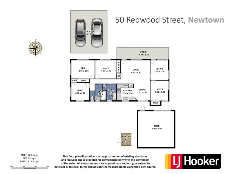 50 Redwood Street, Newtown QLD 4350 Floorplan