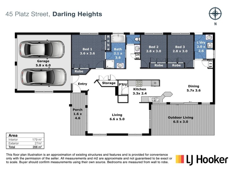 45 Platz Street, Darling Heights QLD 4350 Floorplan