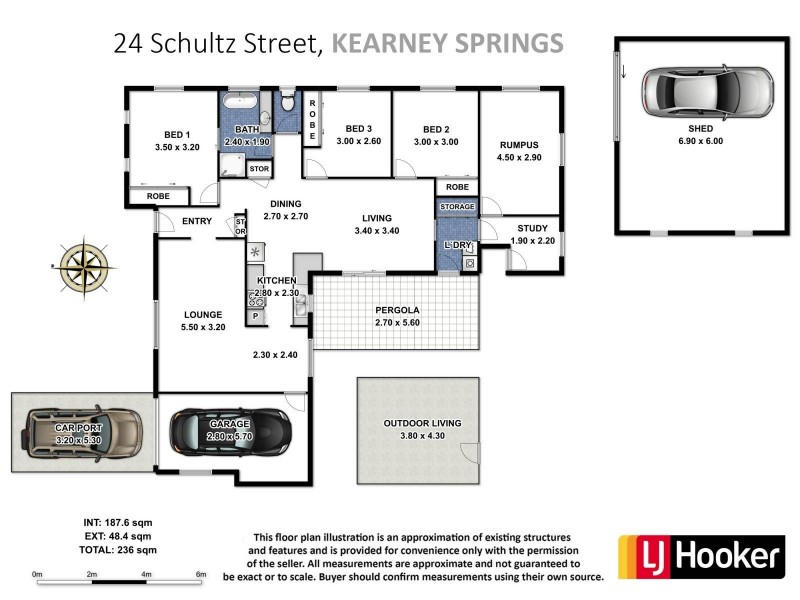 24 Schultz Street, Kearneys Spring QLD 4350 Floorplan