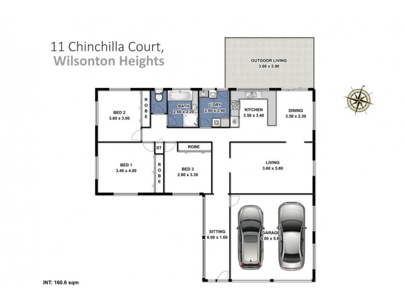 11 Chinchilla Court, Wilsonton Heights QLD 4350 Floorplan