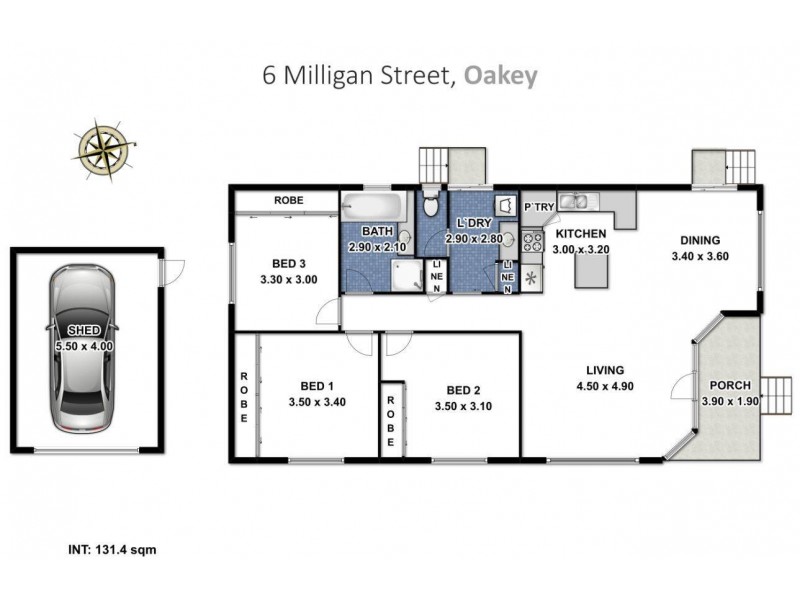 6 Milligan Street, Oakey QLD 4401 Floorplan
