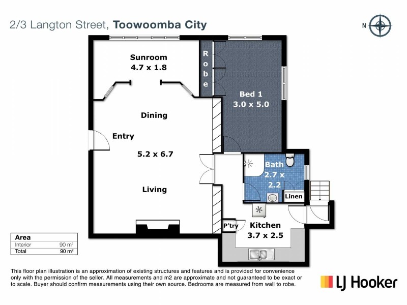 2/3 Langton Street, Toowoomba City QLD 4350 Floorplan