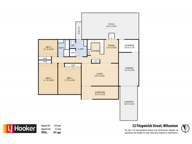 52 Fitzpatrick Street, Wilsonton QLD 4350 Floorplan