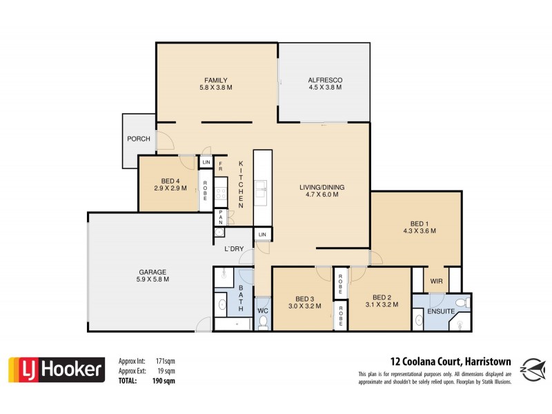 12 Coolana Court, Harristown QLD 4350 Floorplan