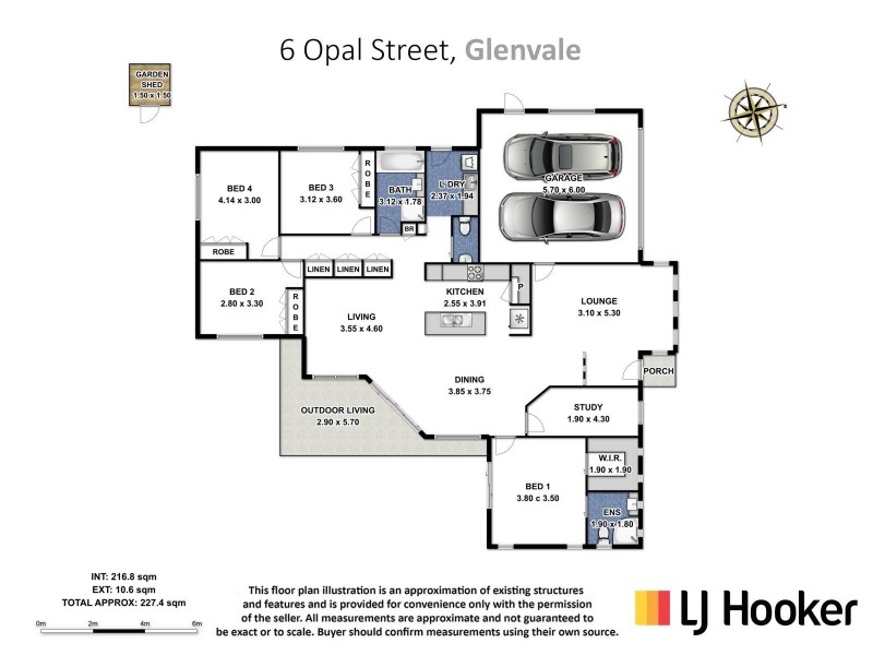 6 Opal Street, Glenvale QLD 4350 Floorplan