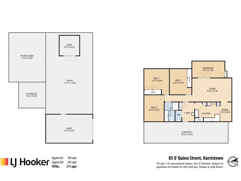 85 O’Quinn Street, Harristown QLD 4350 Floorplan