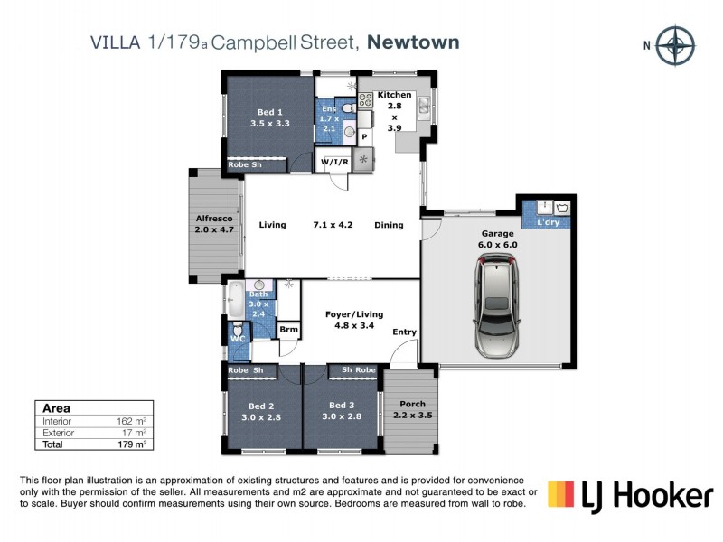 1/179A Campbell Street, Newtown QLD 4350 Floorplan