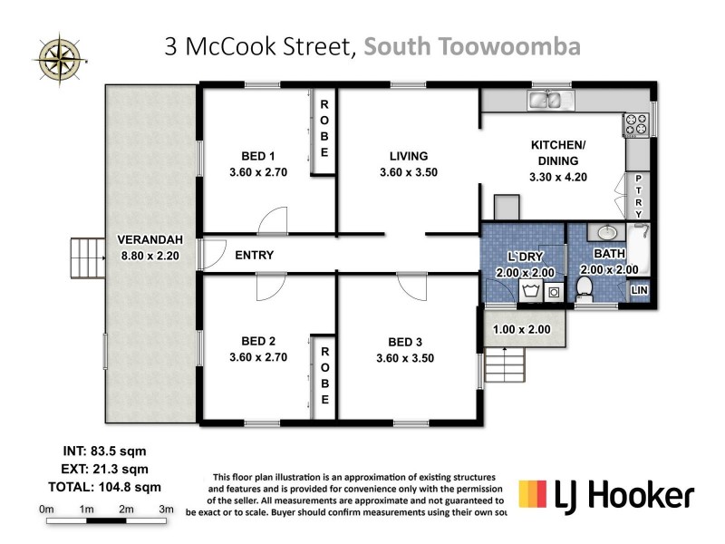 3 McCook Street, South Toowoomba QLD 4350 Floorplan