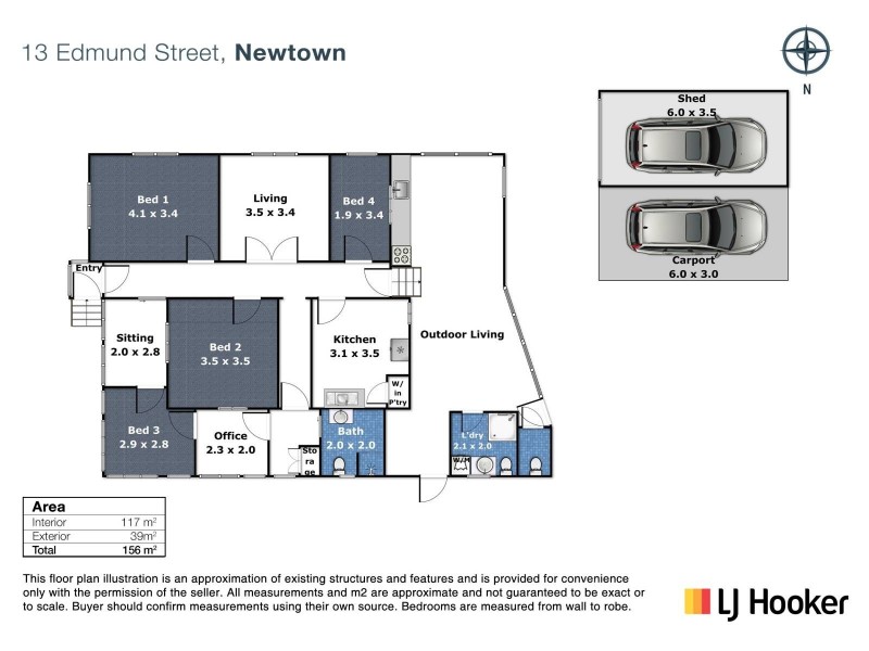 13 Edmund Street, Newtown QLD 4350 Floorplan