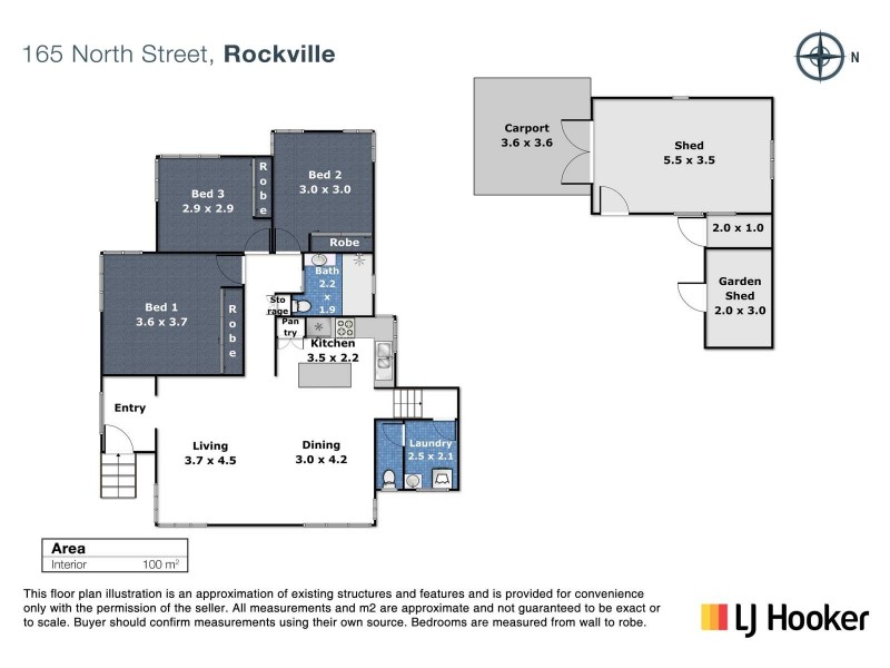 165 North Street, Rockville QLD 4350 Floorplan