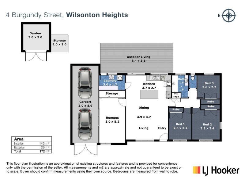 4 Burgundy Street, Wilsonton Heights QLD 4350 Floorplan
