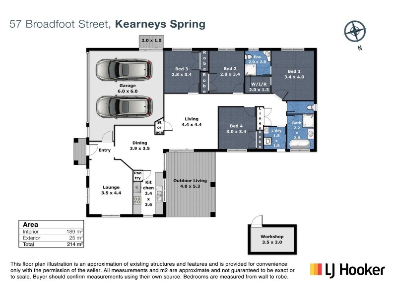 57 Broadfoot Street, Kearneys Spring QLD 4350 Floorplan