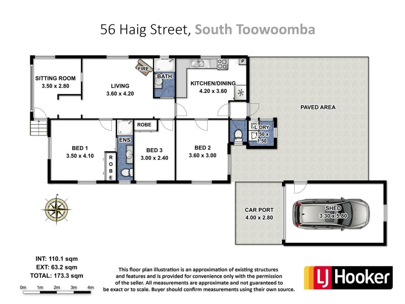56 Haig Street, South Toowoomba QLD 4350 Floorplan
