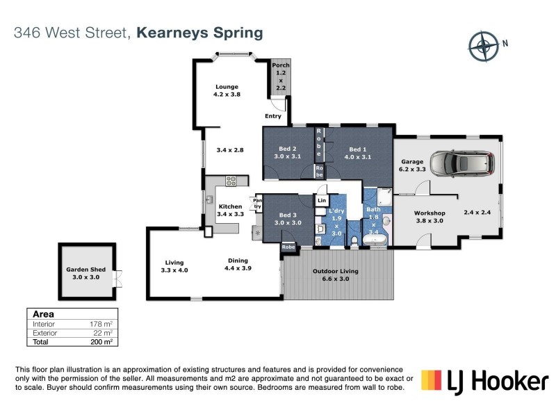 6 Luxford Street, Kearneys Spring QLD 4350 Floorplan
