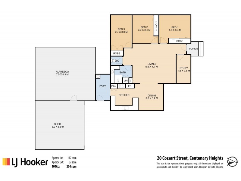 20 Cossart Street, Centenary Heights QLD 4350 Floorplan
