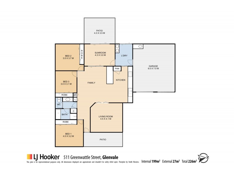 511 Greenwattle Street, Glenvale QLD 4350 Floorplan