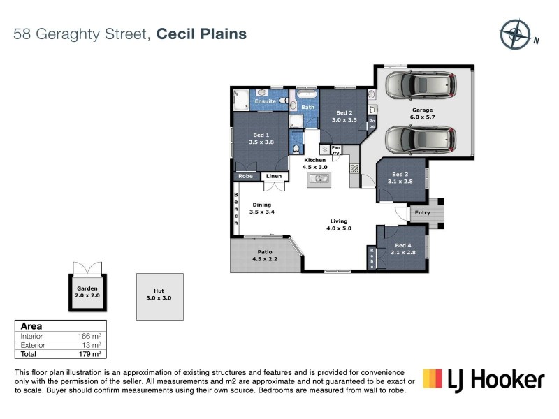 58 Geraghty Street, Cecil Plains QLD 4407 Floorplan
