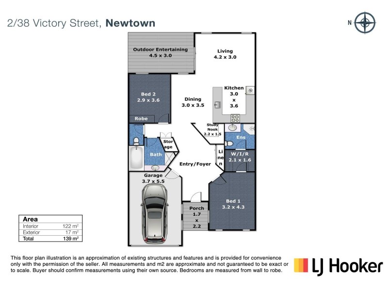 2/38 Victory Street, Newtown QLD 4350 Floorplan