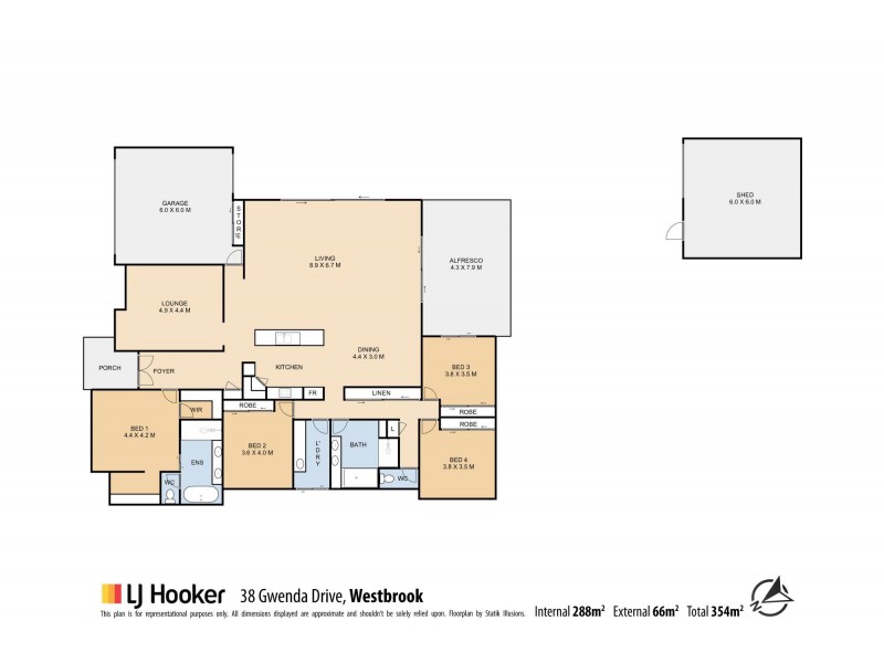 38 Gwenda Drive, Westbrook QLD 4350 Floorplan