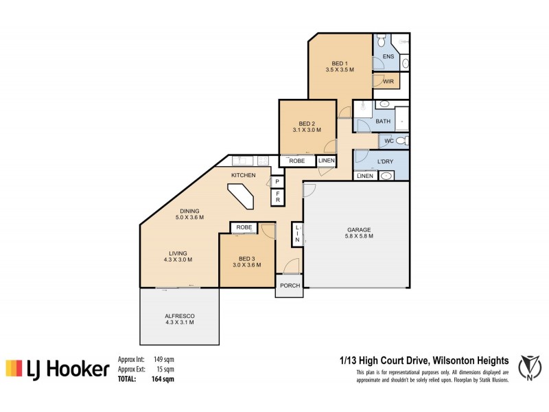 1/13 High Court Drive, Wilsonton Heights QLD 4350 Floorplan
