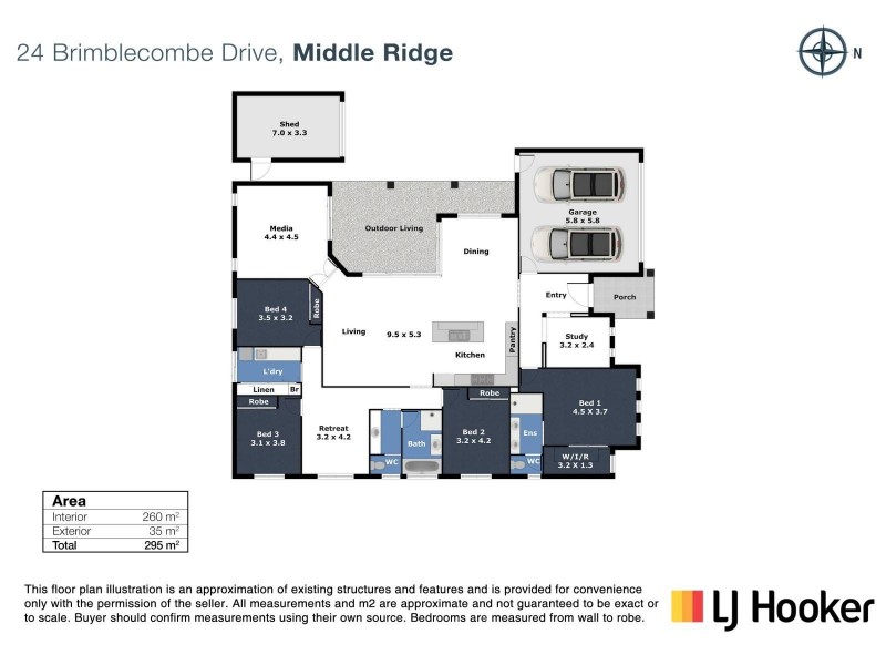 24 Brimblecombe Drive, Middle Ridge QLD 4350 Floorplan