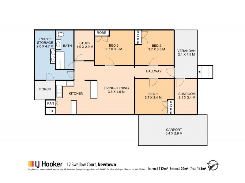 12 Swallow Court, Newtown QLD 4350 Floorplan