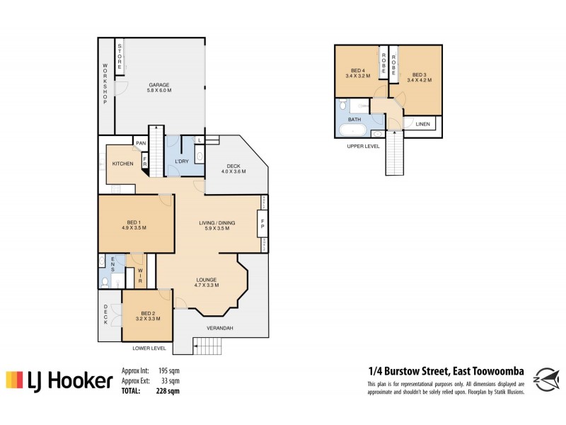 1 & 3/4 Burstow Street, East Toowoomba QLD 4350 Floorplan