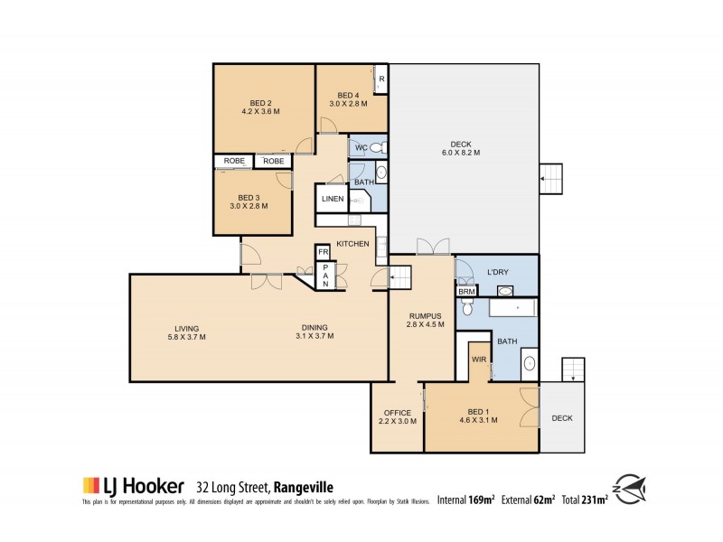 32 Long Street, Rangeville QLD 4350 Floorplan
