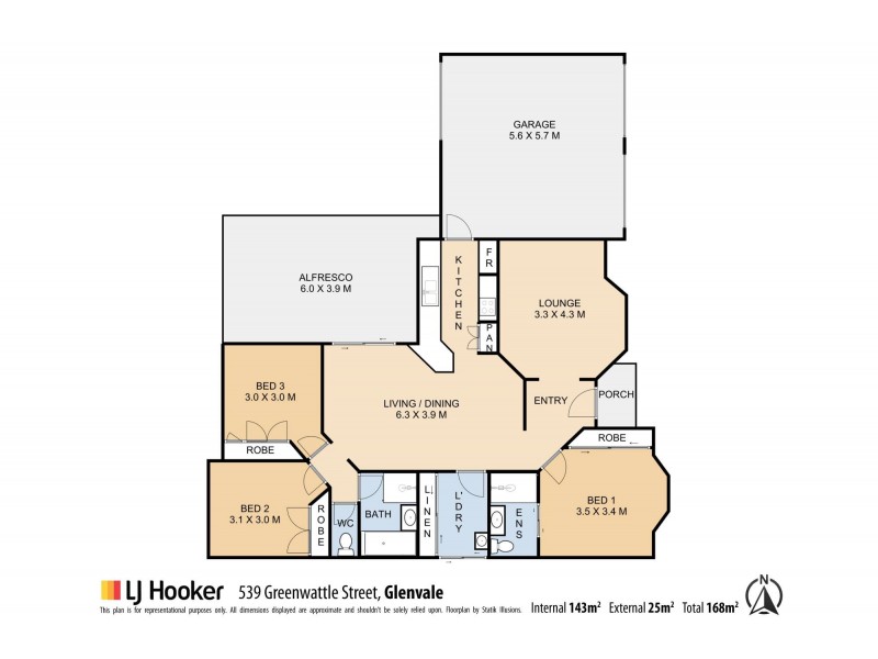 539 Greenwattle Street, Glenvale QLD 4350 Floorplan