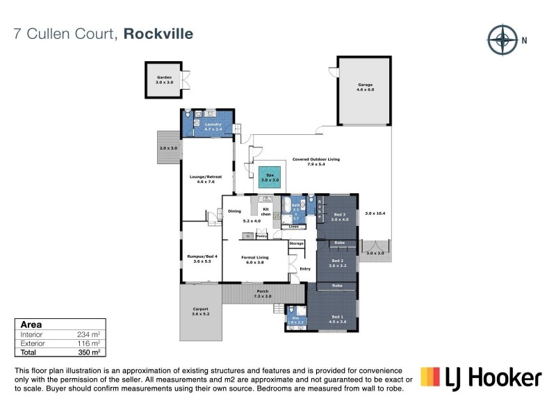 7 Cullen Court, Rockville QLD 4350 Floorplan