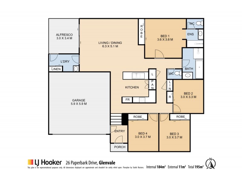 26 Paperbark Drive, Glenvale QLD 4350 Floorplan