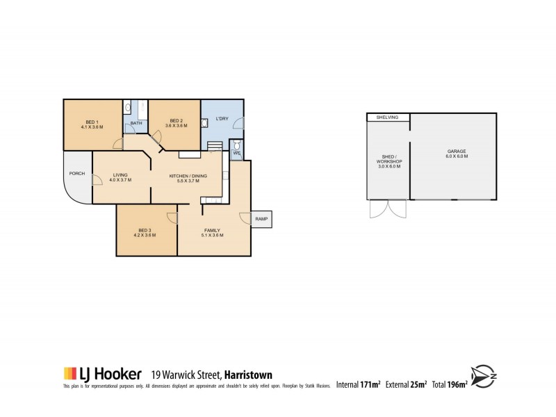 19 Warwick Street, Harristown QLD 4350 Floorplan