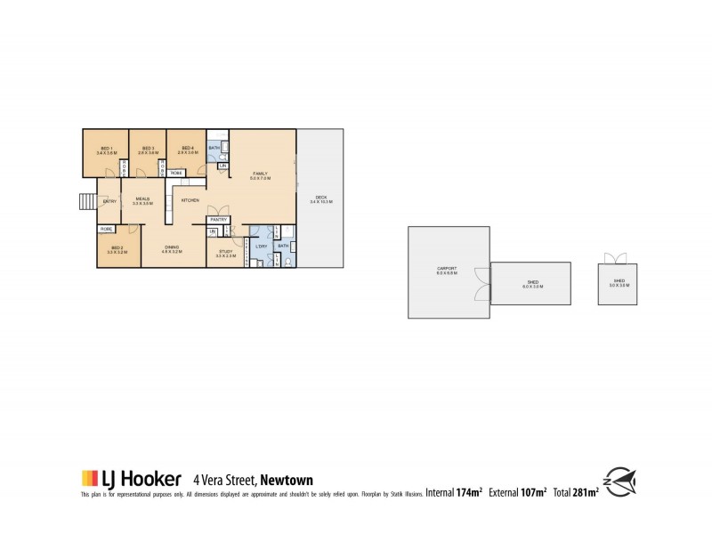 4 Vera Street, Newtown QLD 4350 Floorplan