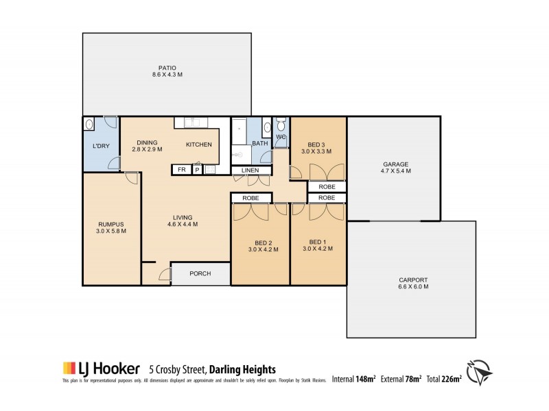 5 Crosby Street, Darling Heights QLD 4350 Floorplan
