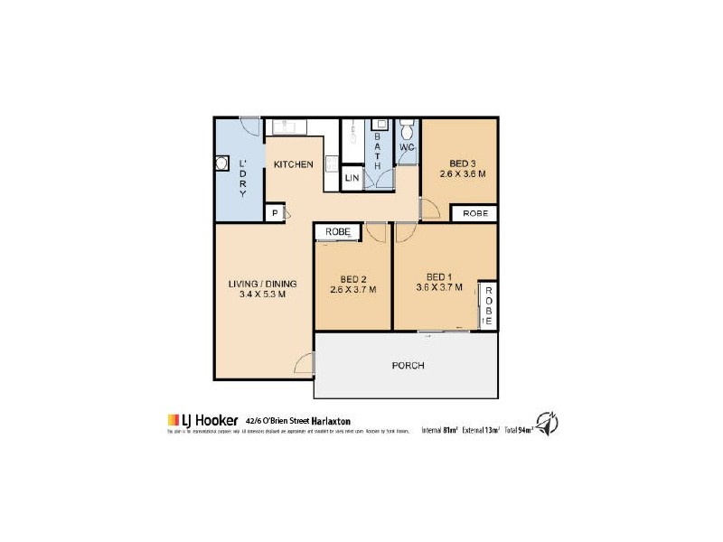 42/6 O’Brien Street, Harlaxton QLD 4350 Floorplan