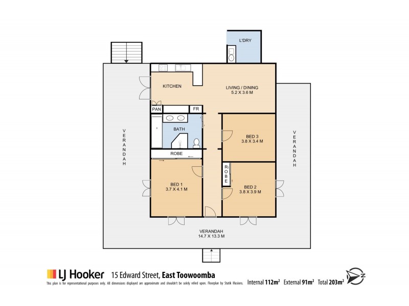 15 Edward Street, East Toowoomba QLD 4350 Floorplan