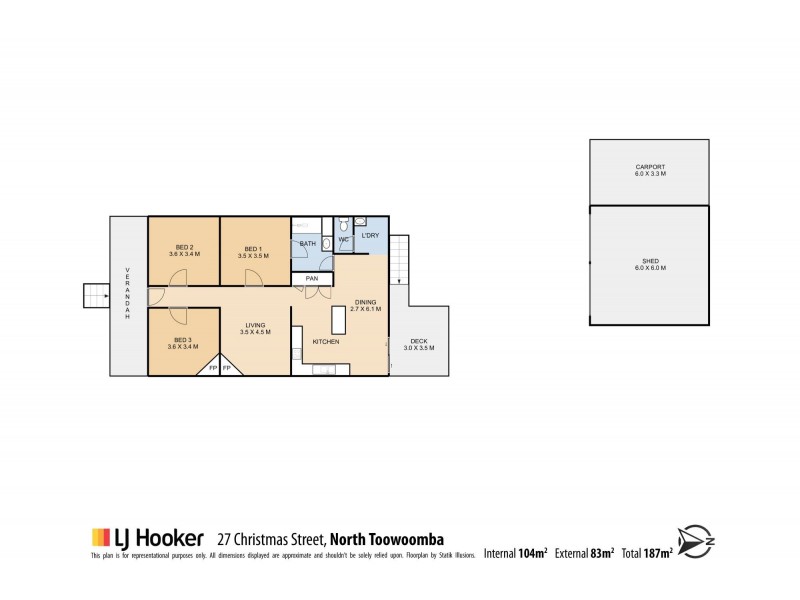 27 Christmas Street, North Toowoomba QLD 4350 Floorplan