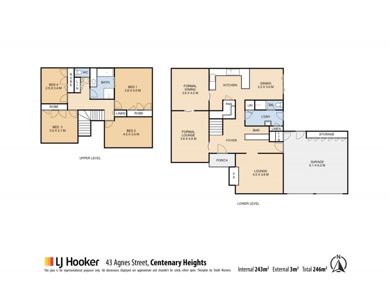 43 Agnes Street, Centenary Heights QLD 4350 Floorplan