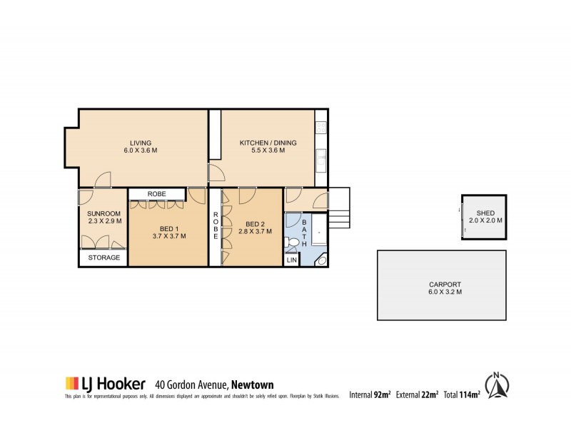 40 Gordon Avenue, Newtown QLD 4350 Floorplan