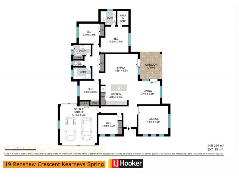 19 Renshaw Crescent, Kearneys Spring QLD 4350 Floorplan