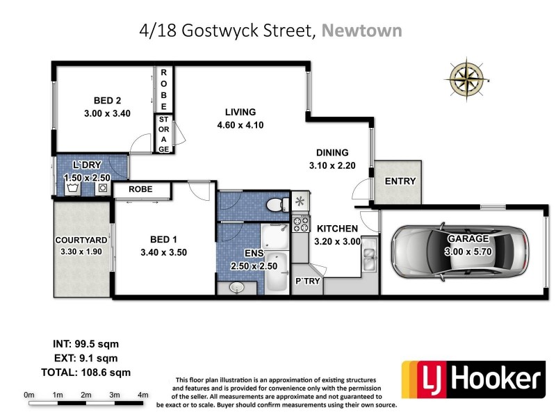 4/18 Gostwyck Street, Newtown QLD 4350 Floorplan