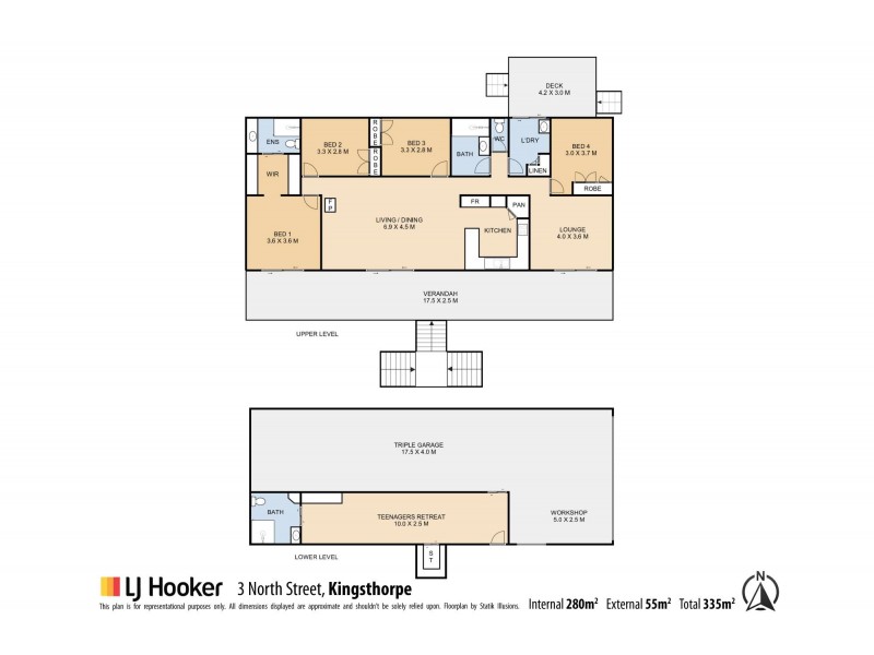 3 North Street, Kingsthorpe QLD 4400 Floorplan