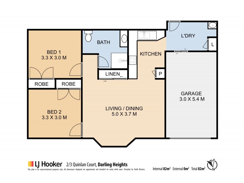 2/3 Quinlan Court, Darling Heights QLD 4350 Floorplan