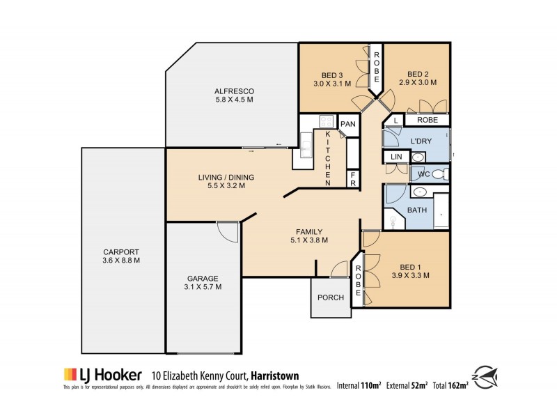 10 Elizabeth Kenny Court, Harristown QLD 4350 Floorplan