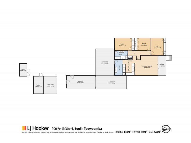 106 Perth Street, South Toowoomba QLD 4350 Floorplan