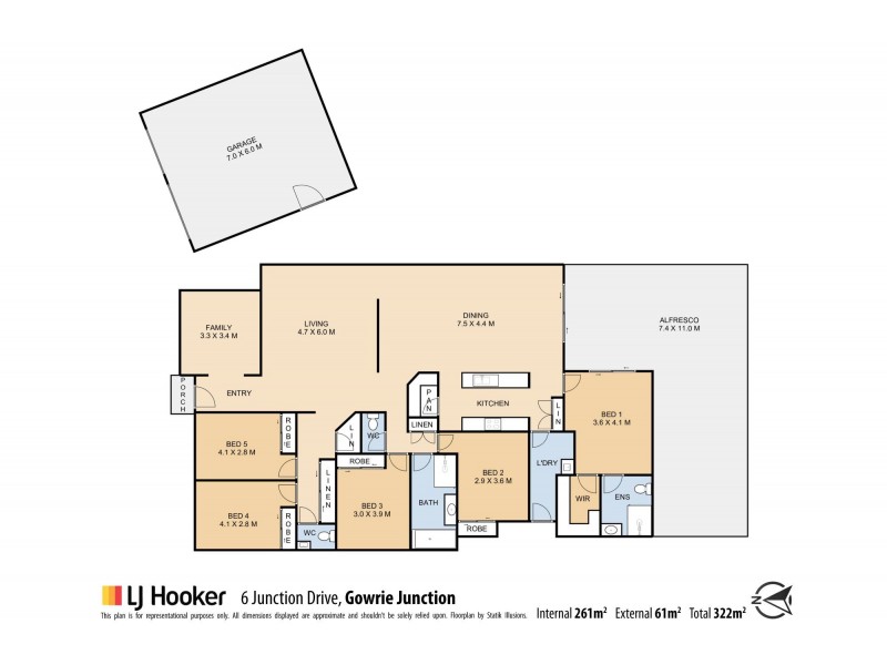 6 Junction Drive, Gowrie Junction QLD 4352 Floorplan
