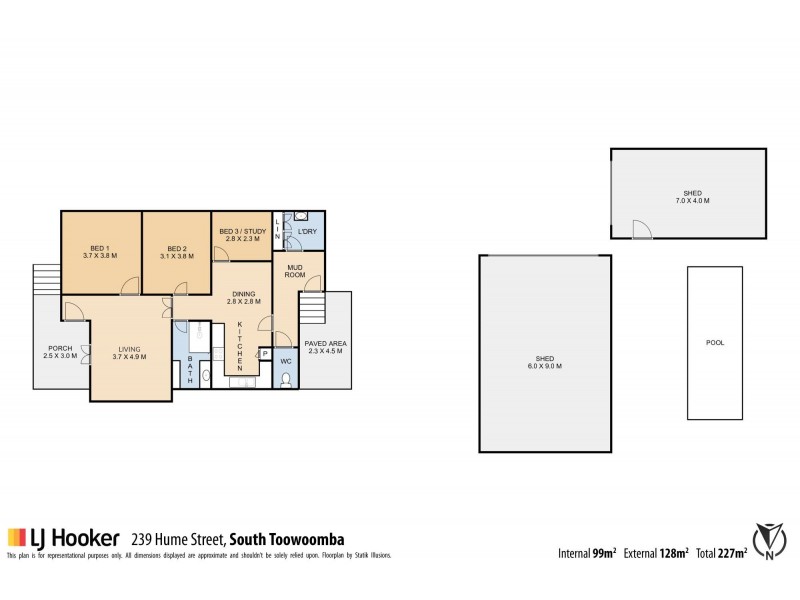 239 Hume Street, South Toowoomba QLD 4350 Floorplan