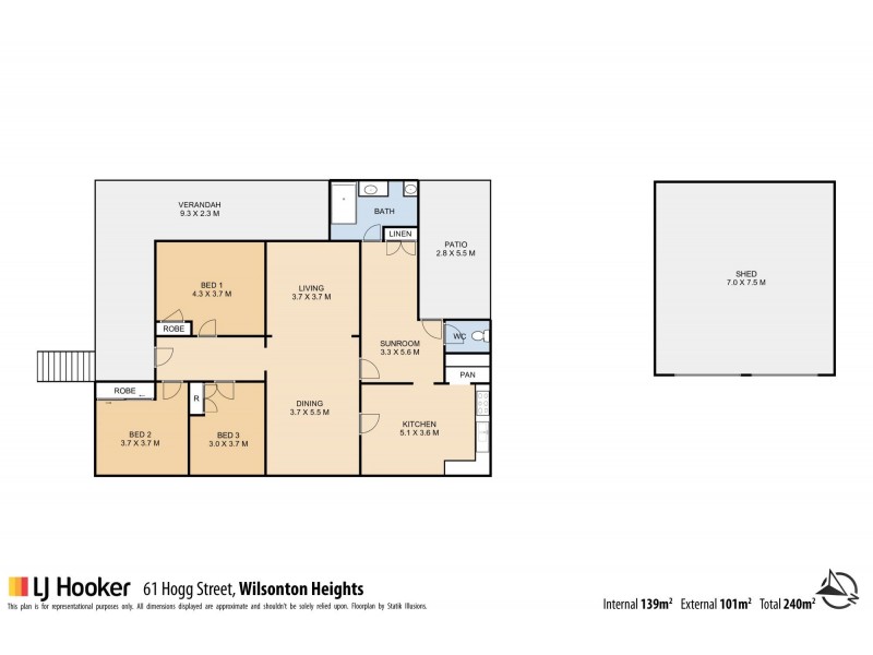 61 Hogg Street, Cranley QLD 4350 Floorplan
