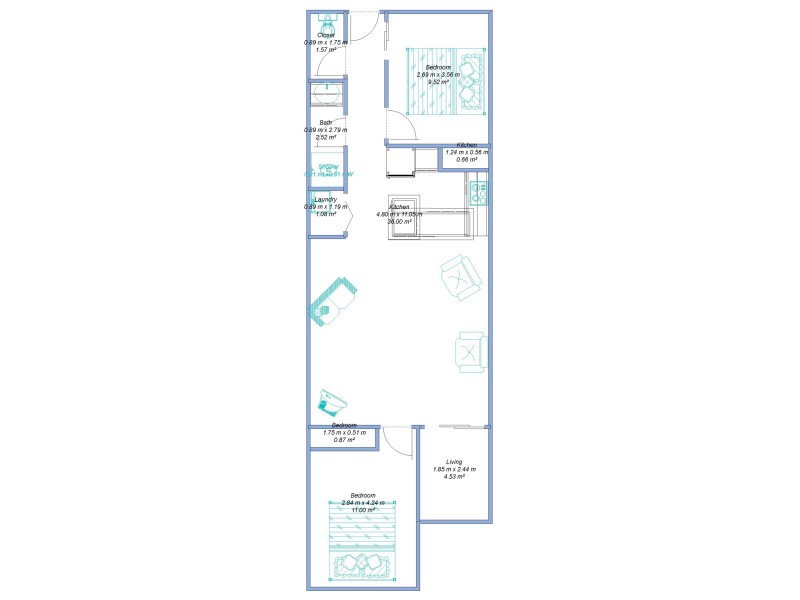 16/33-35 McIlwraith Street, South Townsville QLD 4810 Floorplan