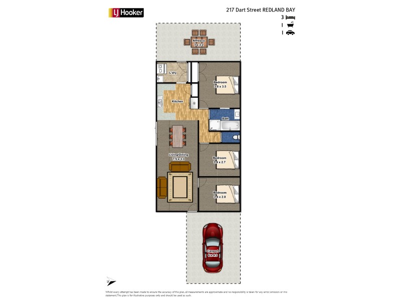 217 Dart Street, Redland Bay QLD 4165 Floorplan